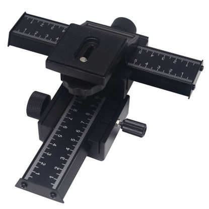 Picture of Mcoplus 4 Way Macro Focusing Focus Rail Slider Close-up Shooting for Canon NikonPentaxOlympusPanasonicSonySamsung DSLR Camera and DC with Standard 1/4" Screw Hole, DSLR Camera Shooting Video Film