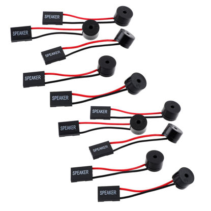 Picture of SynHHergyx 10 Pcs PC Motherboard Mini Speaker Computer Case Speakers Computer PC Internal Speaker Buzzer PC Internal Mini Plug Buzzer Computer Motherboard Buzzer Alarm