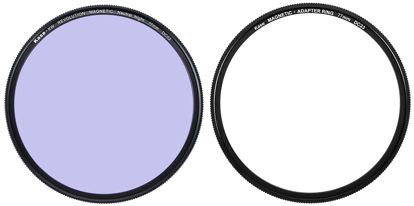 Picture of Kase Wolverine Revolution 77mm Magnetic Neutral Night Didymium Light Pollution Filter Shockproof Tempered Optical Glass Filter w Green Ring & Adapter