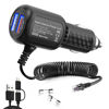Picture of Radar Detector Power Cord,for Uniden Escort Valentine Beltronics Passport Cobra etc Radar Detector,with Dual USB QC3.0 Quick Charger (RJ11)