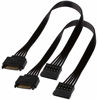 Picture of TeamProfitcom SATA Power Extension Cable, 15 Pin SATA Male to Female Extender Power Cable Adapter for Hard Drive Disk HDD, SSD (2 Pack) 24 Inches