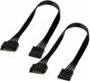 Picture of TeamProfitcom SATA Power Extension Cable, 15 Pin SATA Male to Female Extender Power Cable Adapter for Hard Drive Disk HDD, SSD (2 Pack) 24 Inches