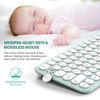 Picture of Wireless Keyboard and Mouse Combo, XTREMTEC Cute Kawaii Green Aesthetic Quiet Laptop Keyboard Teclado y Mouse Inalambrico Mac (Macaron Green)