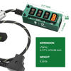 Picture of 12V Regulated Surge Protection Metal P-Tap D-Tap Splitter with ON/Off Switch for ARRI|RED|Sony|DJI|TILTA |SmallRig|V-Mount|Gold-Mount, 1/4"-20 Screw Threads-Braided Kevlar Cable 17.7 inches(Green)