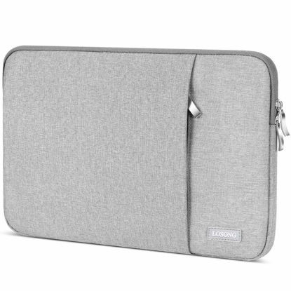 Picture of Portable Monitor Case 15.6 Inch,Losong Protective Carrying Sleeve for Most 15.6 in Portable Monitors,Water Resistant Portable Computer Laptop Display Bag with Accessory Pocket,Size-15.3"x9.8" Gray