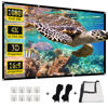 Picture of Projector Screen,HUANYINGBJB 4K 16:9 HD Rear Front Projector Screen Foldable Projection Screen Double-Sided Portable Outdoor Indoor Projector Screen for Movie Night Home Theater (84 inches)