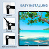 Picture of Projector Screen,HUANYINGBJB 4K 16:9 HD Rear Front Projector Screen Foldable Projection Screen Double-Sided Portable Outdoor Indoor Projector Screen for Movie Night Home Theater (84 inches)