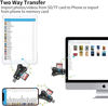 Picture of [MFi Certified] 4in1 SD Card Reader for iPhone That Reads Both SD TF Memory simultaneously,for Trail Camera/Hunting Game Camera Viewer Plays Video Photo on All Latest Apple iOS