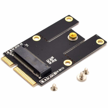 Picture of Deal4GO NGFF M.2 (Key-A+E/Key-E) to Mini PCI-E Express Adapter Converter Full Size/Half Size mPCIe Slot for Intel AX210 AX200 9260 8265 8260 7260 3165 WiFi Card