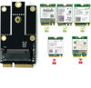 Picture of Deal4GO NGFF M.2 (Key-A+E/Key-E) to Mini PCI-E Express Adapter Converter Full Size/Half Size mPCIe Slot for Intel AX210 AX200 9260 8265 8260 7260 3165 WiFi Card