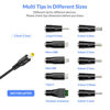 Picture of Nextbook Tablet Charger Adapter 5V 3A 2A 2.5A 1A AC DC Adapter w/ 8 Tips for Amazon Fire USB Hub TV Box LED Pixel Light Camera Speaker GPS Toys Webcam Router Power Supply Cord