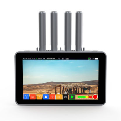 Picture of Shimbol ZO600MS Dual-Band 1000FT 5.5 inch Touchscreen 3D Lut HDMI 3G-SDI Wireless Recording Monitor Low Latency 2000nit HDR Video Recording and Playback