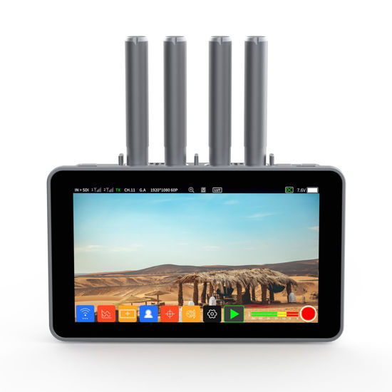 Picture of Shimbol ZO600MS Dual-Band 1000FT 5.5 inch Touchscreen 3D Lut HDMI 3G-SDI Wireless Recording Monitor Low Latency 2000nit HDR Video Recording and Playback