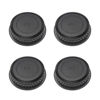 Picture of SING F LTD Pack of 4 Replacement PK Rear Lens Cap, Plastic Rear Camera Lens Protective Cover Compatible with Pentax K Mount DSLR Cameras Lens