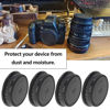 Picture of SING F LTD Pack of 4 Replacement PK Rear Lens Cap, Plastic Rear Camera Lens Protective Cover Compatible with Pentax K Mount DSLR Cameras Lens
