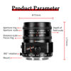 Picture of 7artisans 50mm F1.4 Tilt Lens, APS-C, Prime Large Aperture Lens, Compatible with Sony E Mount Mirrorless Camera a7 a7II a7III a7R a7RII a7RIII a7RIV a7S a7SII a9 a7C