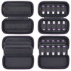 Picture of QUENZROC USB Flash Drive Case Organizer Fits 20 Thumb Drives USB Sticks Holder Hard Storage Case Portable Box Travel Carrying Pouch Purple