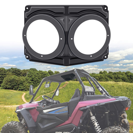 Picture of CPOWACE 6.5" Speaker Pod Enclosure UTV Universal Overhead Speaker Pods Compatible with Polaris RZR,Can Am X3,UTV,Cart Hard Roof Accessories,Waterproof Speaker Box(1PC)