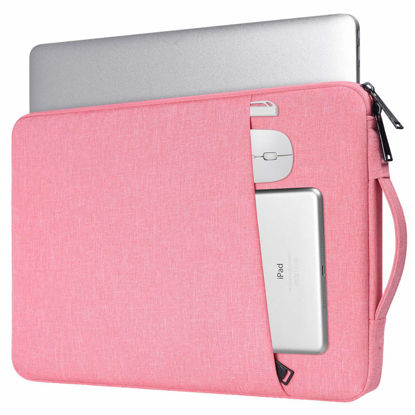 Picture of 15.6 Inch Laptop Case Bag for Women, Waterproof Notebook Chromebook Sleeve for HP Spectre x360 15.6/HP Envy x360/HP Pro 450/HP OMEN, for Lenovo Flex 5/Yoga C740 C940 15.6, Acer Aspire E15(Pink)
