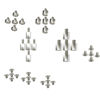 Picture of M.2 PCIe NVMe Mounting Screws Kit for ASUS MSI Gigabyte Motherboards, (40pcs)