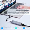Picture of USB to Ethernet Adapter,USB Hub with Ethernet,USB 3.0 Hub with RJ45,USB A to Ethernet with USB 3.0 Ports,USB Hub with 1GB RJ45 Ethernet,Compatible with Windows,Mac OS,Linux,and More
