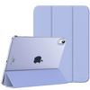 Picture of MoKo for iPad 10th Generation Case 2022, Slim Stand Hard PC Translucent Back Shell Smart Cover Case for iPad 10th Gen 10.9 inch 2022, Support Touch ID, Auto Wake/Sleep,Lavender Purple