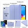 Picture of MoKo for iPad 10th Generation Case 2022, Slim Stand Hard PC Translucent Back Shell Smart Cover Case for iPad 10th Gen 10.9 inch 2022, Support Touch ID, Auto Wake/Sleep,Lavender Purple