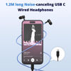 Picture of KINDEN Air Tube Headphones USB C Headphones Wired for iPhone 16 15，USB Type C Earbuds Earphones with Microphone Noise Cancelling for iPad,Google Pixel 8 7 6A 5 Samsung HTC