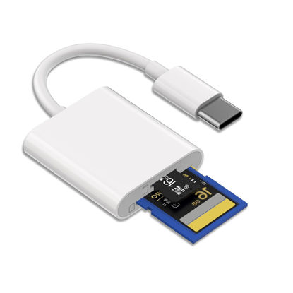 Picture of USB C to SD/Micro SD Card Reader, Type C SD Card Adapter,USB C to Micro SD/SD Card Adapter,2in1Memory Card Reader,Suitable for iPhone 15/Plus/Pro/Pro Max,MacBook Air Pro,iPad Pro/Mini/Air,Samsung etc