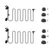 Picture of MIMIRACLE 2 Pack Referee Headset, Left-Ear in Ear HiFi Earphone Earpiece Fit for V6 V4 FBIM Football Soccer Coach Intercom