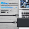 Picture of UAYXILI USB 4 Cable for Thunderbolt 4 Cable with 240W Fast Charging,40Gbps Data Transfer and 8K@60Hz Video,USB4/USB-C Data Cable Compatible with Thunderbolt 4/3, iPhone15,MacBook (Black, 6.6FT/2M)