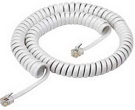 Picture of S60067 White Handset Cord 12 Feet for Landline Phone
