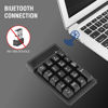Picture of RaceGT Bluetooth Number pad, 19-Keys Wireless Numeric Keypad, Portable Mini Multi-Function Accounting Number Keypad Keyboard Extensions for Laptop/Desktop/Notebook