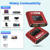 Picture of HDMI Switch Splitter 4K@60Hz, Aluminum Bi-Directional HDMI 2.0 Switcher, HDMI Splitter 1 in 2 Out/ 2 in 1 Out, Support 4K 3D HDR for Xbox, PS5/4/3, Fire Stick, Roku, HDTV, Projector, Computer(red)