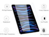 Picture of TiKeDa 2 Pack Screen Protector for iPad Pro 12.9-Inch 2022/2021/2020/2018 (6th/5th/4th/3rd) Mode,Tempered Glass Anti-Scratch Case Friendly, Compatible with Face ID Apple Pencil
