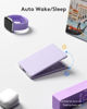 Picture of Samsers Bluetooth Foldable Keyboard, Wireless Portable Folding Keyboard, Full-Size Ultra-Slim Rechargeable Keyboard Connect Up to 3 Devices for iOS Android Windows Phone Tablet and Laptop, Purple