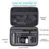 Picture of PellKing Case for Insta360 X4 Camera - Large Hard Shell with EVA Liner Bag Compatible for Insta 360 Bullet Time Handle/Selfie stick and other Accessories