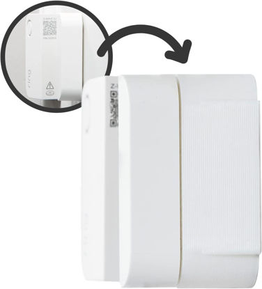 Picture of Magnet Riser for Ring - Self-Adhesive Window Sensor Accessory for Ring Alarm Security System, Includes Sensor Adhesive, White (¼-inch)