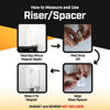 Picture of Magnet Riser for Ring - Self-Adhesive Window Sensor Accessory for Ring Alarm Security System, Includes Sensor Adhesive, White (¼-inch)