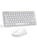 Picture of TECKNET Wireless Keyboard and Mouse Combo, Mini Cordless Computer Keyboard and Mouse Set 2.4GHz, Silent Adjustable 1600 DPI, Quiet Click, Lag-Free for Computer, Laptop, PC, Windows, Mac, Chrome OS(SS)
