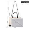Picture of CLUCI Leather Briefcase for Women 15.6 Inch Laptop Business Work Slim Ladies Vintage Shoulder Bag Black-brown