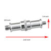 Picture of YHXiXi 4PCS 1/4 to 3/8 inch Male Convertor Threaded Screw Tripod Adapter Metal Male Convertor Threaded Screw Adapter Spigot Stud for Studio Light Stand, Flash Holder, Studio Light Stand, Ball Head
