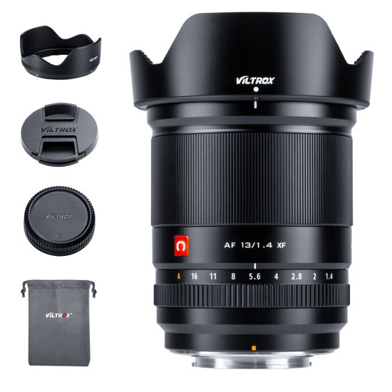 Picture of VILTROX 13mm F1.4 XF Lens for Fuji-X Mount, Large Aperture f/1.4 APS-C Prime Lens for Fujifilm Camera X-A5 X-A7 X-E1 X-E2S X-H1 X-M1 X-PRO2 X-PRO3 X-T1 X-T10 X-T30II X-T100 X-S10 X-H2S X-T5