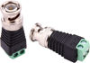 Picture of Gagool BNC Male Connector BNC to 2 Screw Terminal Solderless Adapter for Transmit CAT5 Coaxial Cable to CCTV Surveillance Camera BNC Male Balun Connector(10 Pack), Black