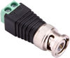 Picture of Gagool BNC Male Connector BNC to 2 Screw Terminal Solderless Adapter for Transmit CAT5 Coaxial Cable to CCTV Surveillance Camera BNC Male Balun Connector(10 Pack), Black