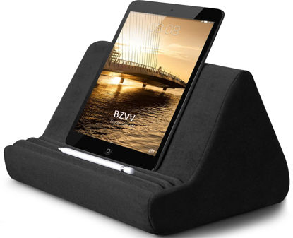 Picture of Tablet Stand,Tablet Cushion Stand,Laptop Stand Lazy Holder Stand for Bed Sofa,Laptop Stand Compatible with iPads Tablets eReaders Smartphones Books Magazines (Black)