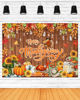 Picture of Mocsicka 7x5ft Thanksgiving Backdrop Fall Pumpkin Harvest Maple Leaves Turkey Thanksgiving Decorations Happy Thanksgiving Banner Photo Booth Props