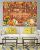 Picture of Mocsicka 7x5ft Thanksgiving Backdrop Fall Pumpkin Harvest Maple Leaves Turkey Thanksgiving Decorations Happy Thanksgiving Banner Photo Booth Props