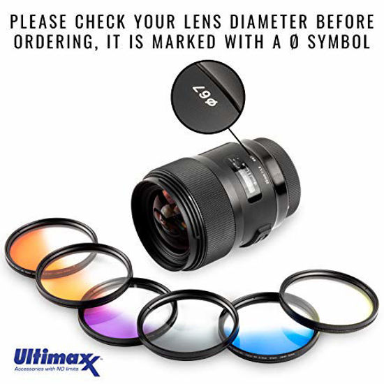 Picture of Ultimaxx 40.5MM Complete Lens Filter Accessory Kit for Lenses with 40.5MM Filter Size: UV CPL FLD Filter Set + Macro Close Up Set (+1 +2 +4 +10)
