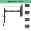 Picture of ERGOMAKER Single Monitor Mount for Desk,Monitor Arm Fits 13" to 27" LCD Screens, Fully Adjustable Monitor Stand with C-Clamp and Grommet Base, VESA 75x75 100x100mm, Black
